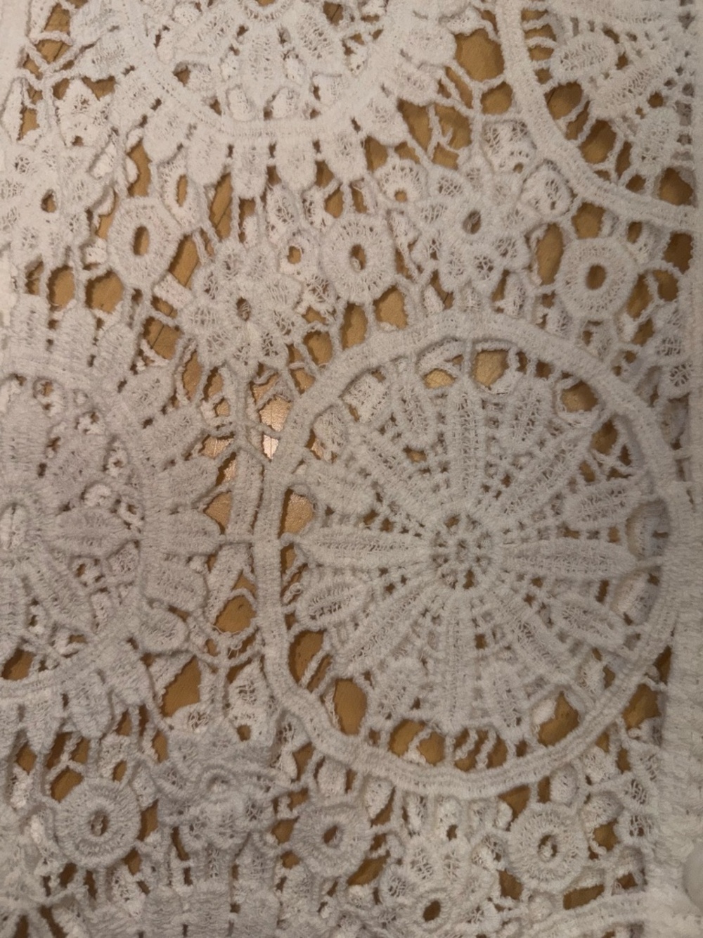 Charlie B cream crochet cardigan, L, CB2755 - Picture 4 of 4